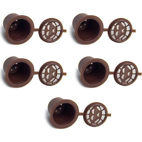 5 capsules de café réutilisables et rechargeables pour machines à café Nespresso (1/5)