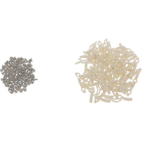 100 supports de fixation pour ruban LED 10 mm avec 100 vis (1/5)