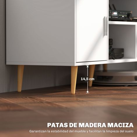 Mueble de TV para Televisores de hasta 60" 120x40x55 cm Blanco (1/5)