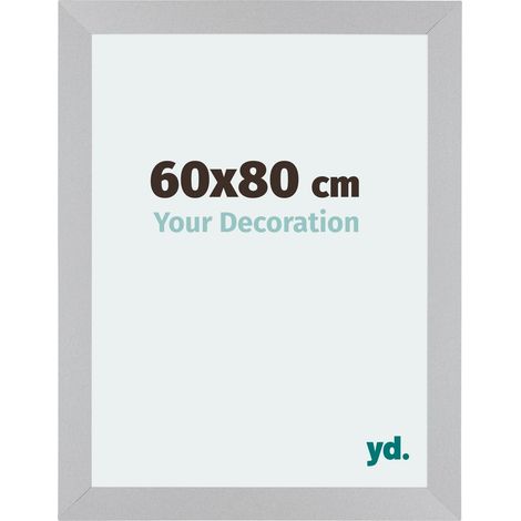 Cadre Puzzle 60x80 cm - cm - Argent Mat - MDF - Mura. (1/5)