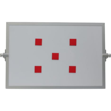Symbole magnétique Carré 2x2 cm rouge (1/2)