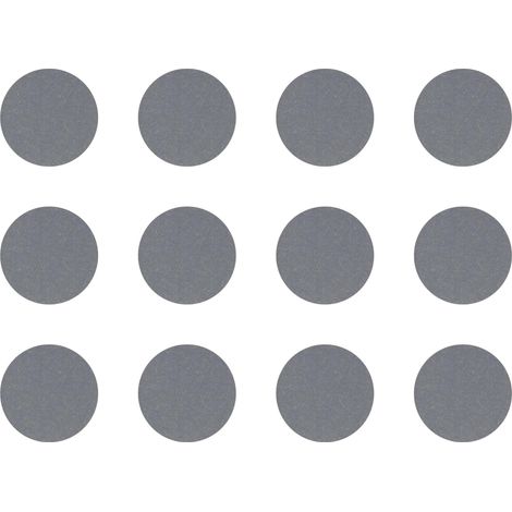 12x Cache vis adhésif autocollant diamètre 40mm protection bouchon trou obturateur meuble table chaise maison, Gris foncé
