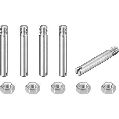 5Pcs Goupille Cylindrique Fendue M4 x 25mm 304 Acier Inoxydable (1/5)