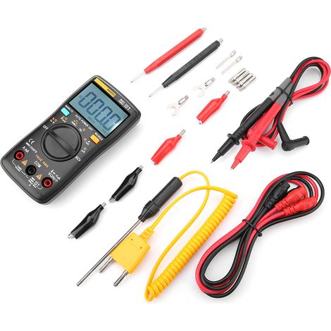 Pince ampèremétrique numérique ANENG AN8009, mesure AC/DC, résistance, écran LCD, portable avec affichage digital, outil de test électrique pour bricolage et usage professionnel (1/5)
