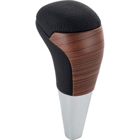 Suitable for Toyota Hilux, Lovol Fortuner and Prado models, yellow wooden gear lever/knob, car gear knob, yellow wood, without holes, automatic transmission, one set. (1/4)