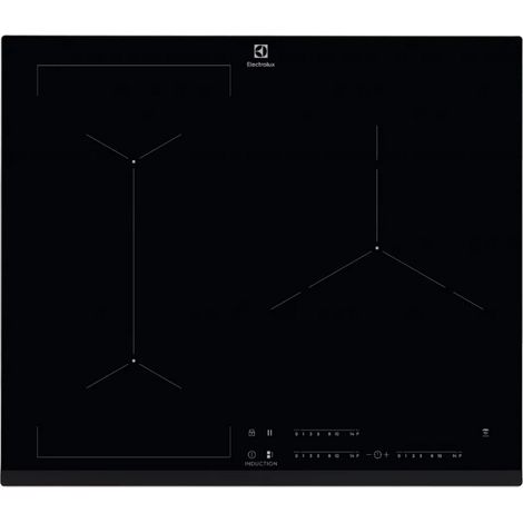 60 cm breites, schwarzes induktionskochfeld mit 3 kochzonen. - Electrolux - EIV63343/1 (1/5)