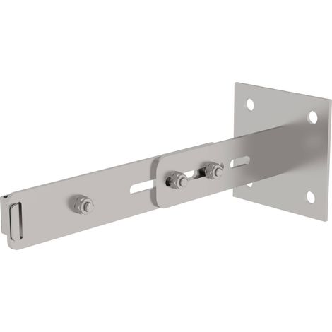 MUNK verstellbare Wandhalter mit Klemmbügel Edelstahl Wandabstand 275-375mm