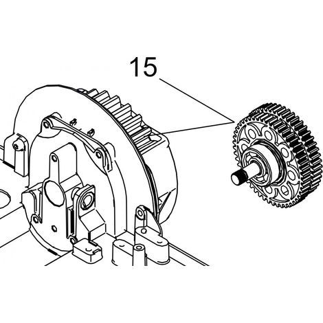 Groupe d'engrenages à pignon interne C720 C721 – Pièce de rechange motorisation portail – Compatible avec FAAC – Usage intensif