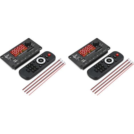 2X 12V Amplificateur Bluetooth 5.0 100W MP3 Decoder Carte Call Enregistrement sans Fil Musique Audio Module USB TF Radio (1/5)