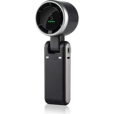 Ventilateur turbo portable avec 5 vitesses, batterie rechargeable et vent puissant. (1/5)