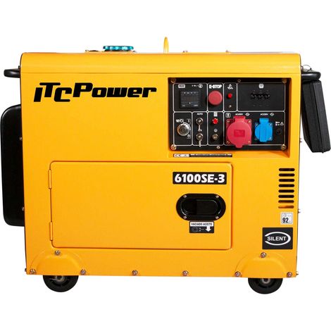 NT-6100SE-3 Generador Eléctrico Diesel ITCPower Trifásico (1/5)