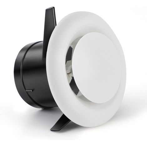 Rejilla de ventilación de techo redonda de 75 mm/2,95" con ventilación ajustable para extractor (1/5)