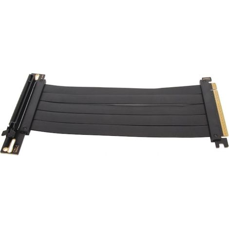 Fokelyi PCIE 4.0 X16 flexibles schwarzes 60cm GPU-Verlängerungskabel - Fokelyi PCIE 4.0 X16 flexibles schwarzes 60cm GPU-Verlängerungskabel (1/5)