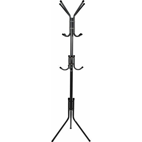 Hogar Elegante Perchero 12 Ganchos 170 cm - Práctico y Elegante, Tres Niveles de Suspensión (1/5)