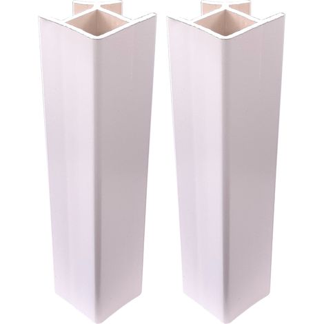 Cyclingcolors – Jonction de plinthe 90° en PVC – Connecteur socle cuisine – Hauteur 150mm – Finition blanche – Montage facile pour finition soignée