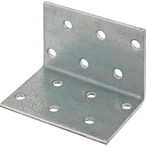 Equerre d'assemblage perforée 100x100x60x2,5 mm