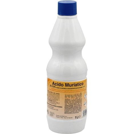 Acide muriatique pur 1L - désinfectant puissant pour le bâtiment et l'agriculture