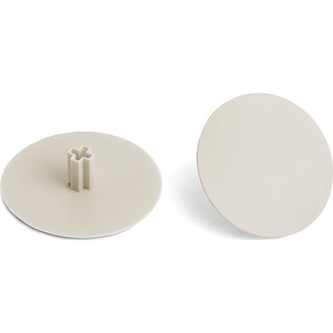 HERRAJES ALK tapa embellecedora allen 6 ø40mm pivote de 8mm acabado lino