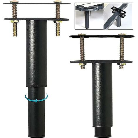 2 pièces jambe de support centrale à hauteur réglable pour cadre de lit, latte centrale de lit lourde (1/5)
