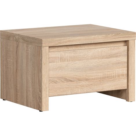 Table de chevet Table de nuit avec tiroir, coloris chêne Sonoma - Longueur 51 x Profondeur 40,5 x Hauteur 33,5 cm (1/5)