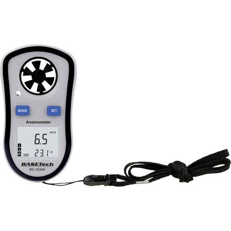 Basetech BS-10AN Anemometer 0.1 bis 30 m/s mit Temperaturmessfunktion (1/3)