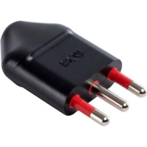 Enchufe móvil rosi materiale elettrico emilia especialista 2p+e 16a negro - rs9702n