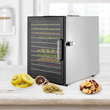 Déshydrateur alimentaire électrique à 12 étages, Déshydrateur pour aliments, Pour la maison, En acier inoxydable, Déshydrateur automatique, Séchoir à fruits, 30-80 °C (1/5)
