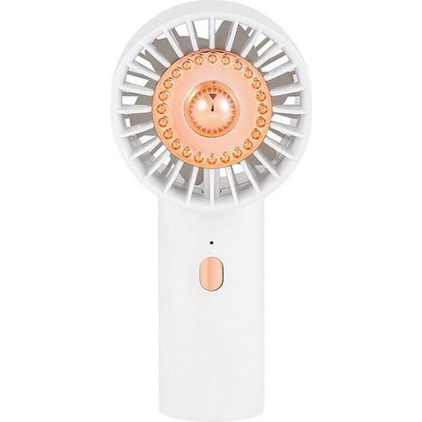 Ventilateur Portable Ultra Léger, Mini Ventilateur à Main 3 Vitesses Vent Fort Silencieux, Ventilateur Poche USB Rechargeable Charge Rapide, Petit Ventilateur pour Voyage Bureau Maison, Blanc (1/5)