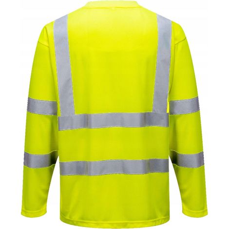 T-shirt Hivis Manches Longues Couleur : Jaune Taille L - Portwest