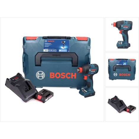 Bosch GDX 18V-210 C Avvitatore a impulsi professionale a batteria 18 V 210 Nm senza spazzole + 1x batteria ricaricabile 2,0 Ah + caricabatterie + L-Boxx