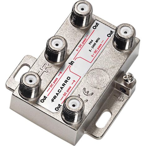 Partitore verticale fracarro 4 vie connettore f - 280702