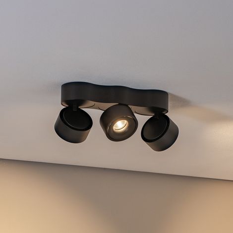 [NEUWERTIG] B-Ware Arcchio Deckenleuchte Rotari LED Lampe dimmbar 3-flammig schwarz 32,4x10cm (1/2)
