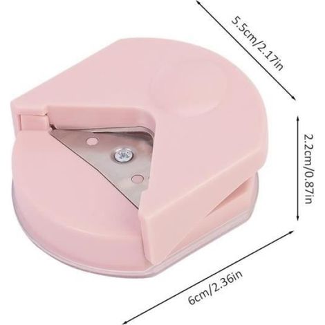 Perforatrice Angle Arrondi, Coin Perforateur De Papier, Coupe Papier Rond, Arrondisseur D'angle, Coupe-angle, Coupe-rayon, 3pcs (1/4)