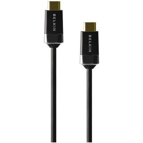 Cable HDMI Belkin/Alta velocidad, chapado en oro/1 m, HDMI0018G-1M