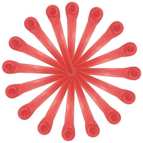 Pair Lot de 100 Lames en Plastique compatibles avec Coupe-Bordure Gardena, Lames de Rechange pour Coupe-Bordures Gardena et Coupe-Bordures sans Fil. (1/5)