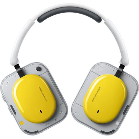 Nothing Headphone (A) Wireless Over-Ear Kopfhörer mit aktiver Geräuschunterdrückung, 135 Std. Akkulaufzeit, Hi-Res Audio, Bluetooth 5.4 – Gelb (1/5)