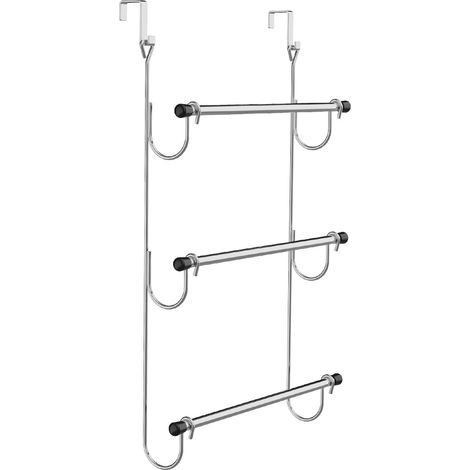 Porte-Serviettes à Poser sur la Porte, argenete, 47.5 x 13.5 x 59 cm (1/5)