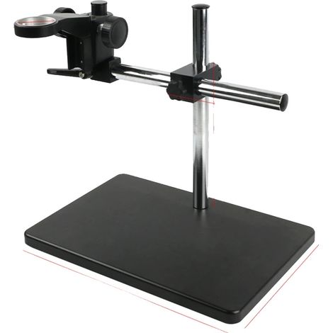 Mikroskopständer, höhenverstellbar, langlebige Legierungsbauweise, schwarz (1/2)
