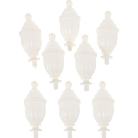 Abaodam Lot de 8 embouts décoratifs rechange pour tringle lit (1/5)