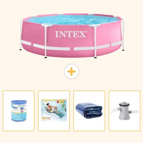 Intex Piscine Tubulaire Ronde - 244x76 cm - 5-pièces  S173 (1/5)
