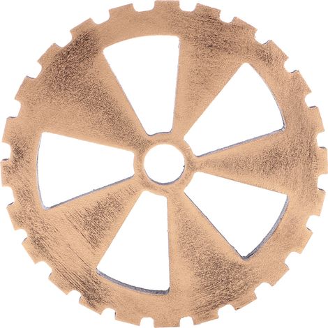 Cercle en bois rustique gear maison bar Tenture murale art artisanat ornements 5 14 cm (1/5)