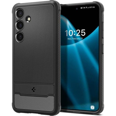 Custodia spigen rugged armor per samsung galaxy s24 - nero opaco 231433868