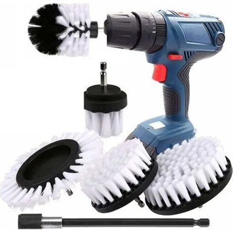 Brosse Nettoyage Perceuse 5 pièces, Brosse pour Perceuse Voiture, (sans foret) (1/5)
