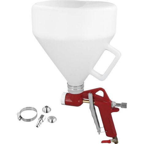 Gipspistole 6L mit 3 Düsen (4 mm, 6 mm, 8 mm) für Möbel, Wände und Lehmputz (1/5)