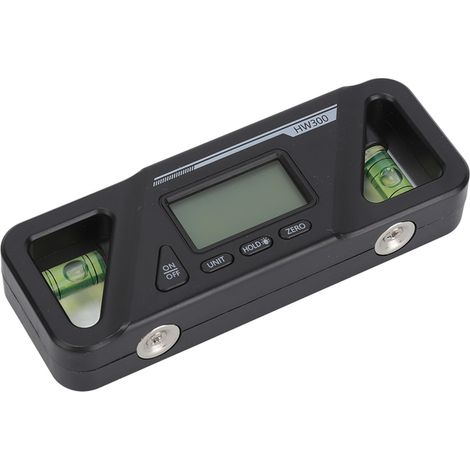 Niveau numérique en ABS plastique avec base magnétique, mesureur d'angle pour menuiserie et réparation auto, noir. (1/5)