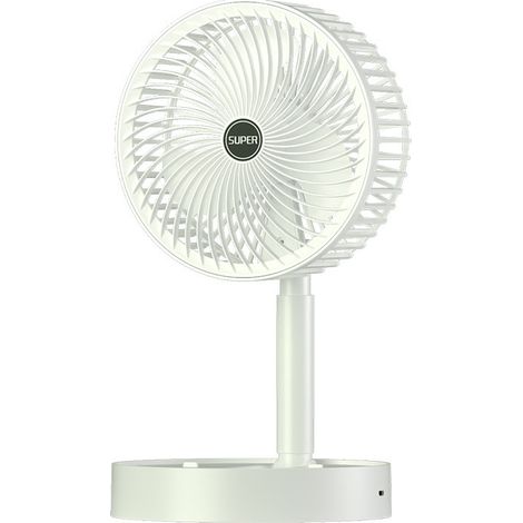 Ventilateur USB portable, pliable et rechargeable, mini ventilateur de poche silencieux à 3 vitesses, ventilateur de poche et de bureau idéal pour les voyages, le camping, le maquillage, le bureau et (1/5)