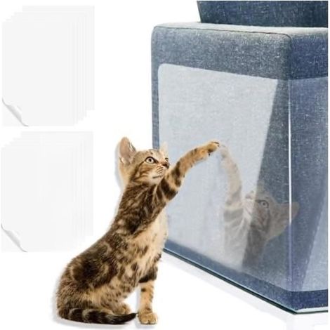 Protecteur Anti-Griffes - Non spécifié - 12 Pièces - 31 x 45 cm - PVC - Transparent (1/4)