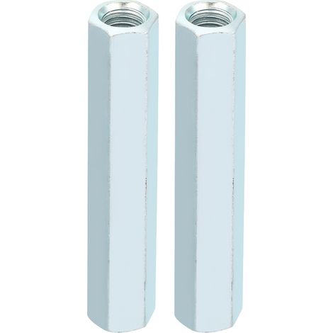2pcs M8  66 Long Rod Nut Hex Hexagonal Sleeve Nut Standoff Threaded Fasteners