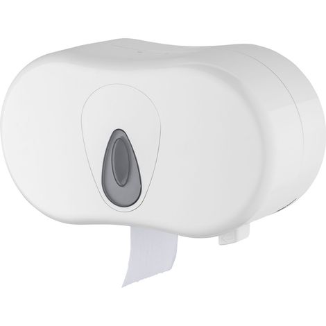 Toilettenpapierhalter, Klopapierhalter, Toilettenpapierspender - PQTMDuo, für 2 Rollen, Kunststoff (1/4)