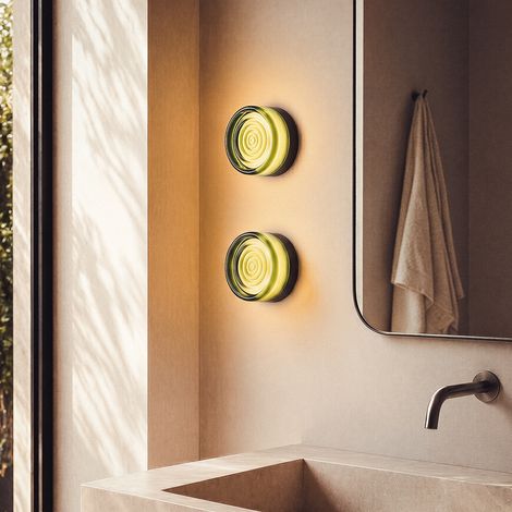 Applique Murale Extérieure LED Aluminium Orvo Citra Vert Sélectionnable (chaud-neutre-froid) 2700K - 3300K - 4000K ø14 cm (1/5)
